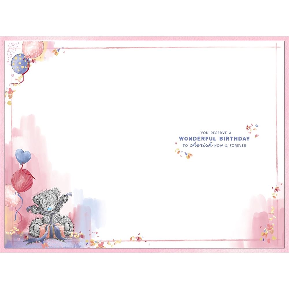 Bear With Balloons And Gift One I Love Luxury Gold Foil Embellished Birthday Card