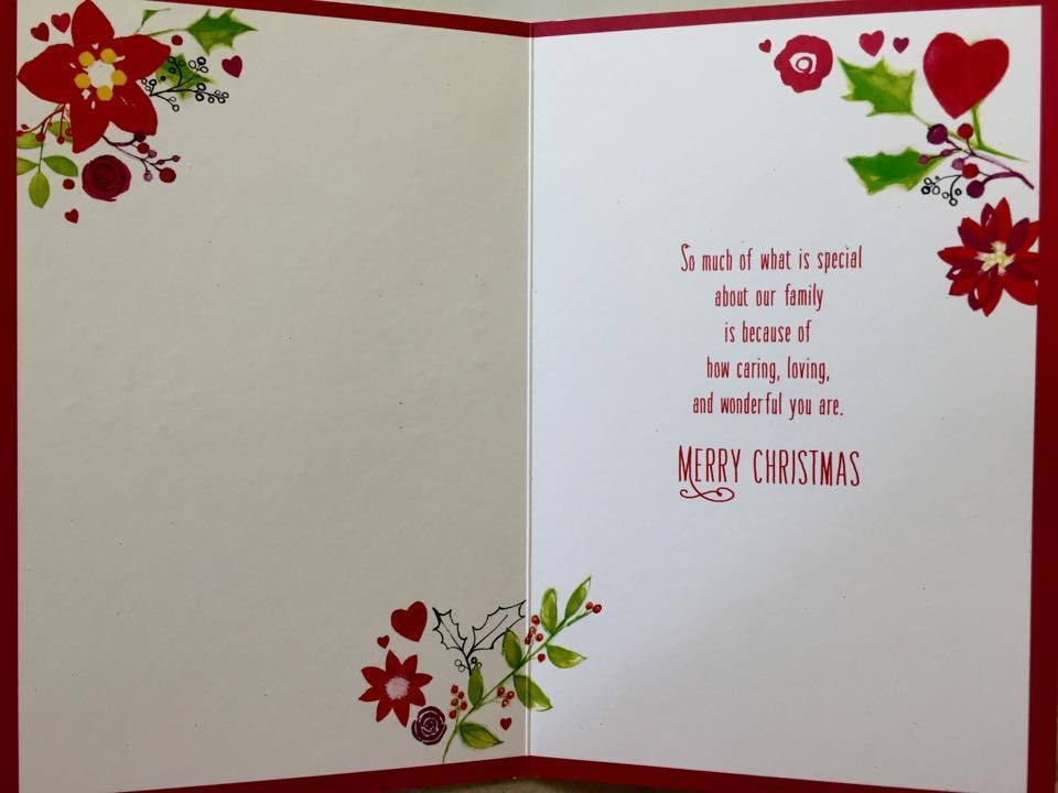 GRANNY Wonderful Traditional Flowers Christmas Card