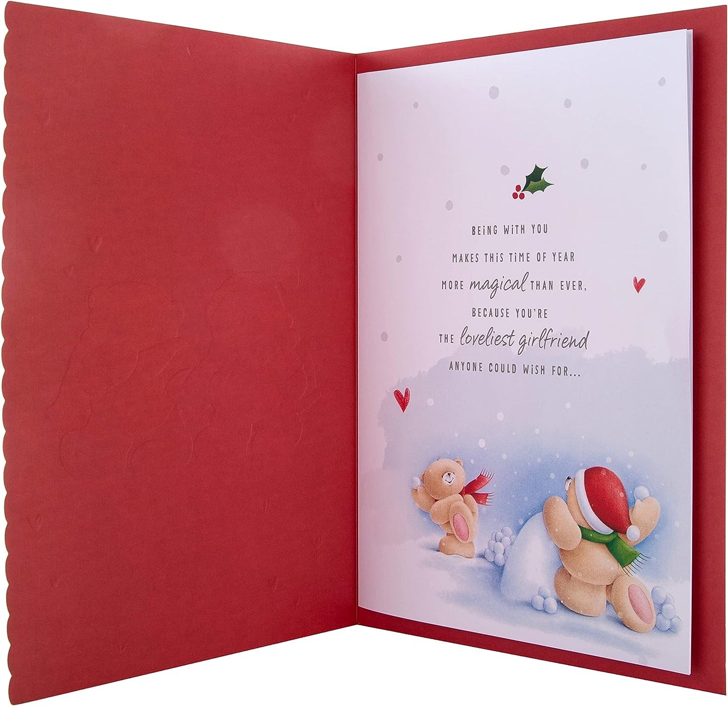 Cute Forever Friends Winter Love Design Girlfriend Boxed Christmas Card