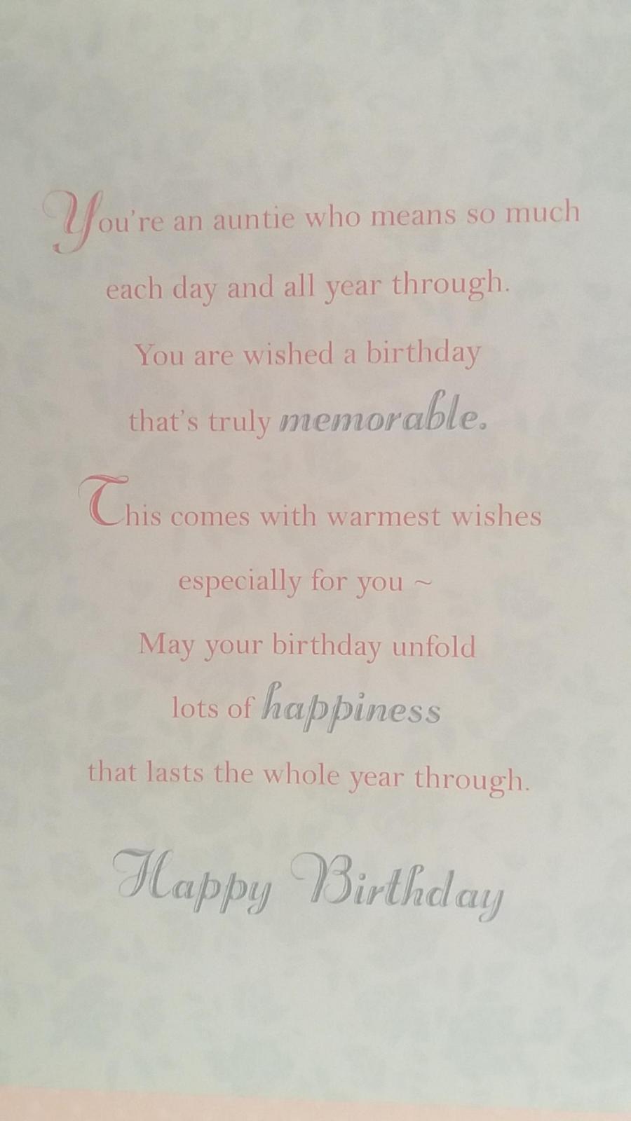 Auntie Tea Pot And Cup Set Design Birthday Card