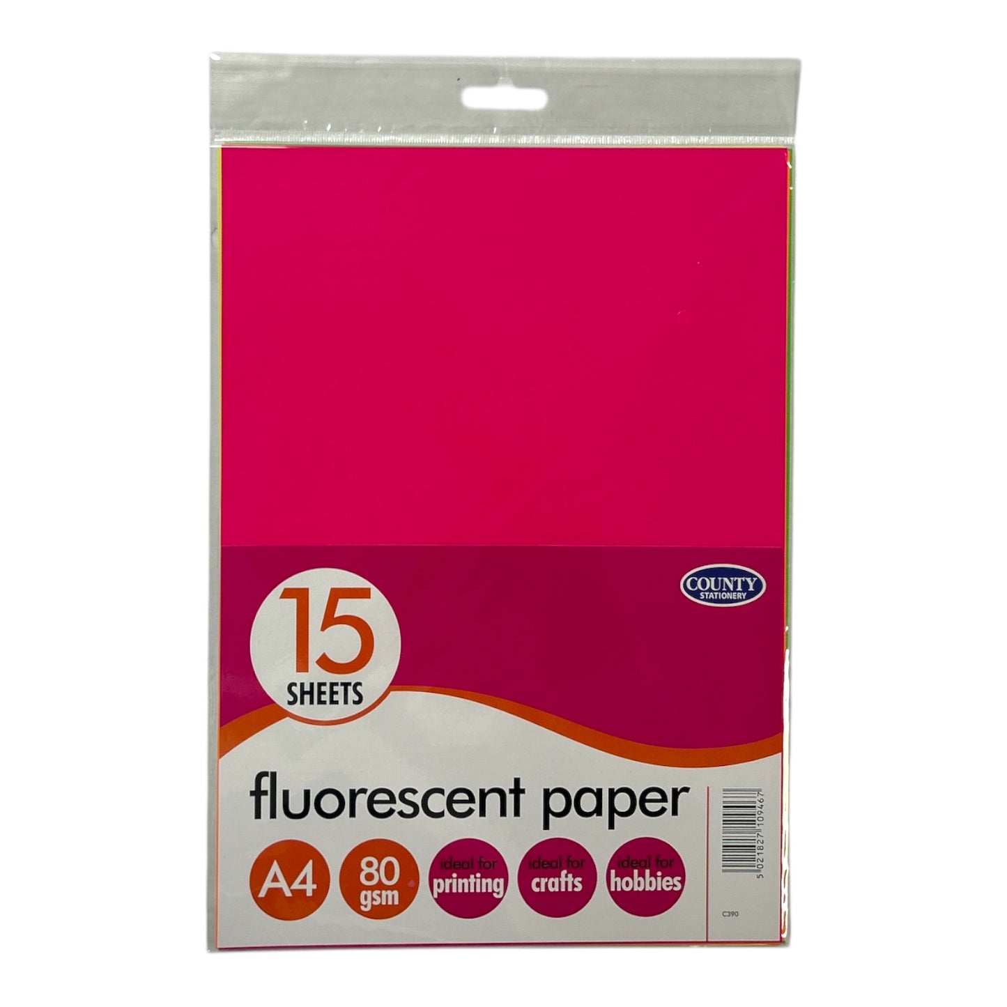 Pack of 180 A4 Fluorescent Papers 80gsm