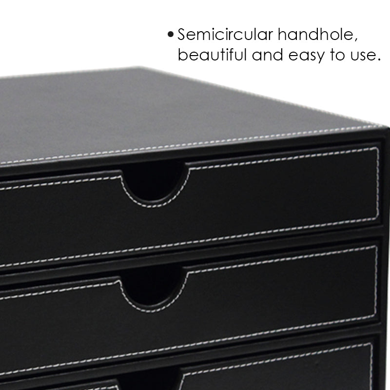 PVC Black Desktop Organizer 31.8 x 24 x 19.8cm