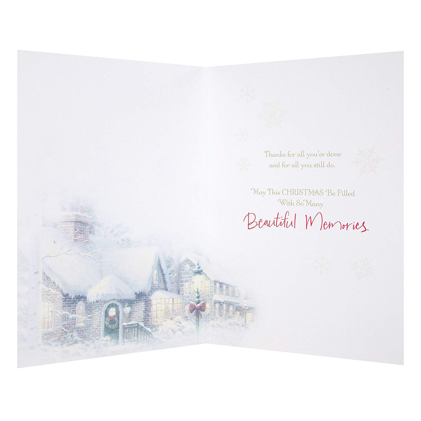 Mum and Dad Christmas Card 'Christmas Wishes' 
