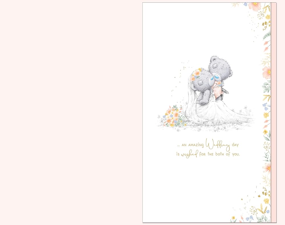 Couple Bears Hugging Wedding Congratulations Card