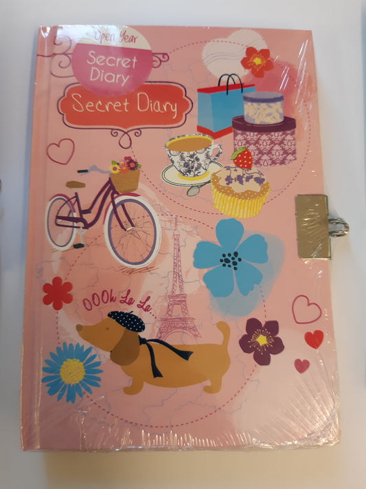 A6 Undated Cute Design Secret Diary