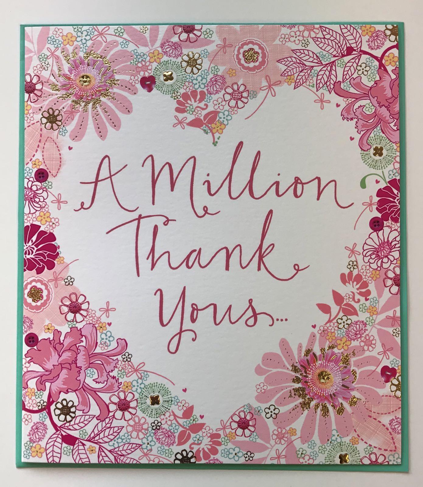 A Million Thank Yous Happy Mother's Day Card