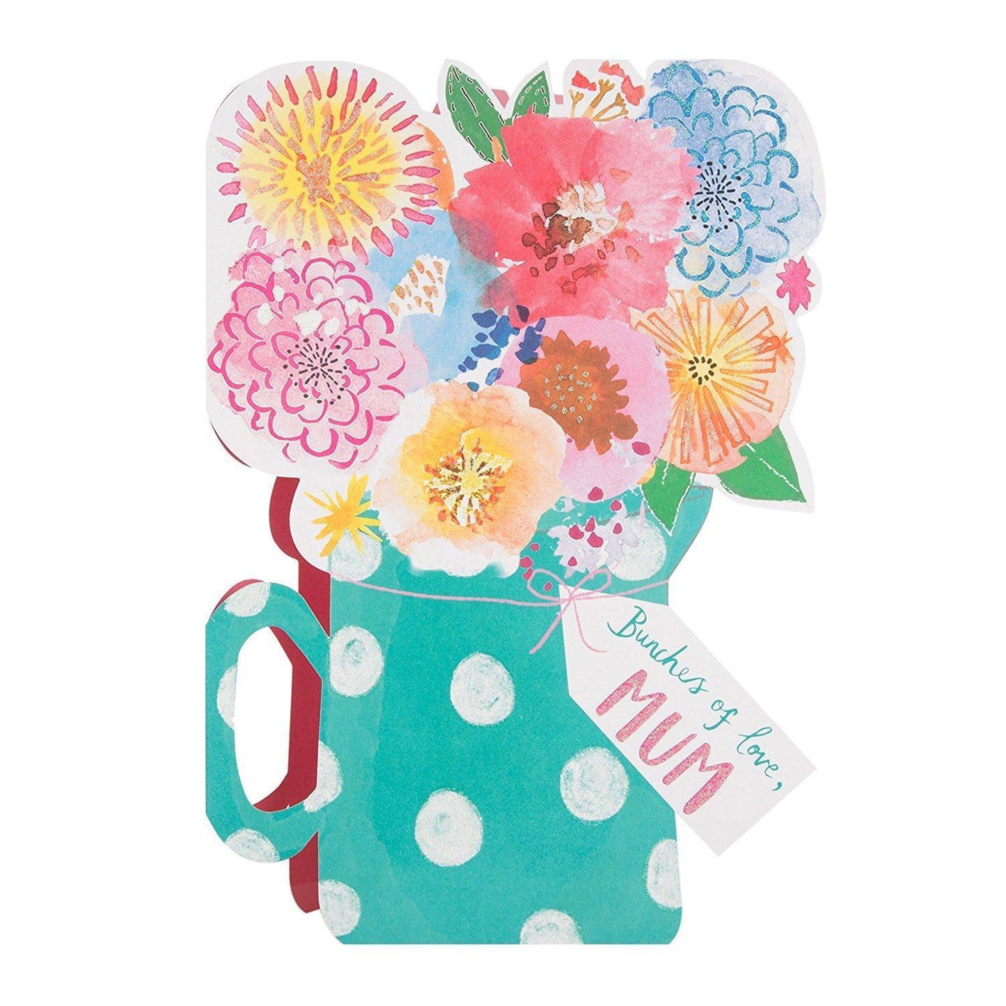 For Mum 'Bundles Of Love' Flower Pot Mother's Day Card