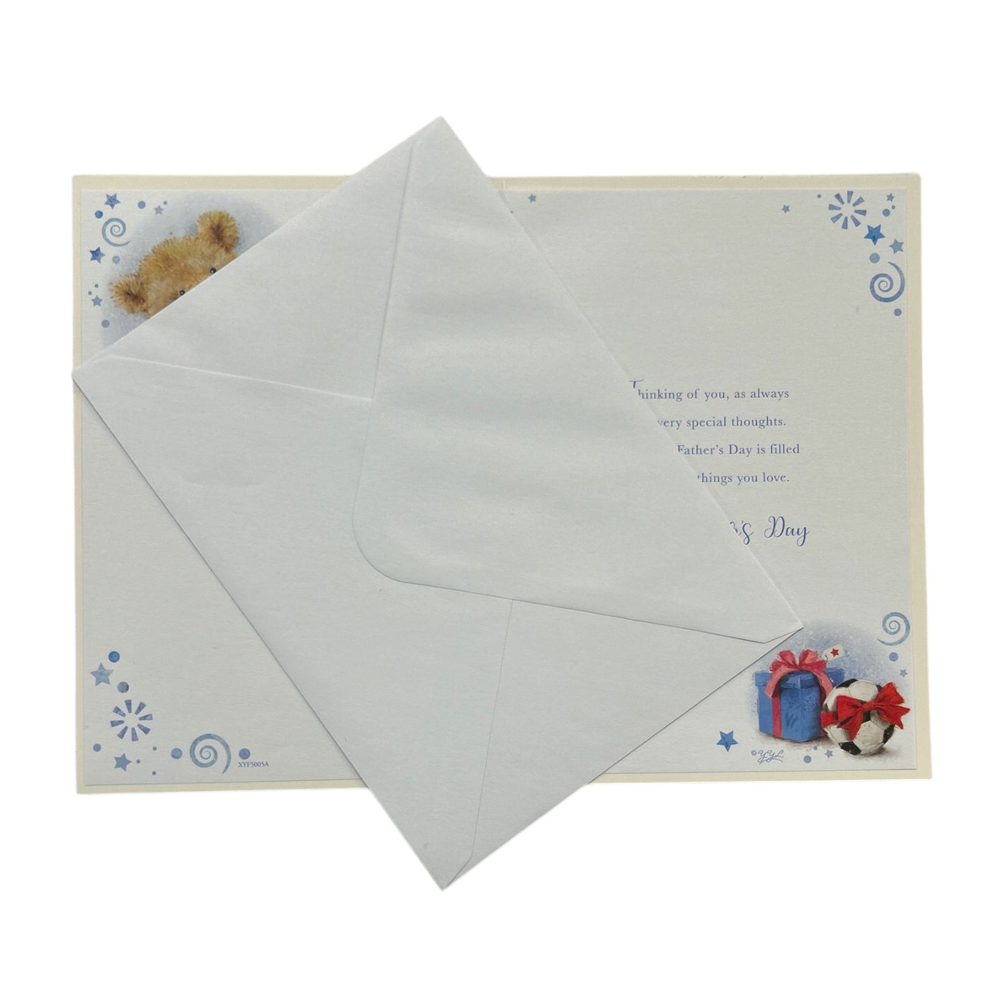 Especially For You Teddy Playing Football Design Father's Day Card