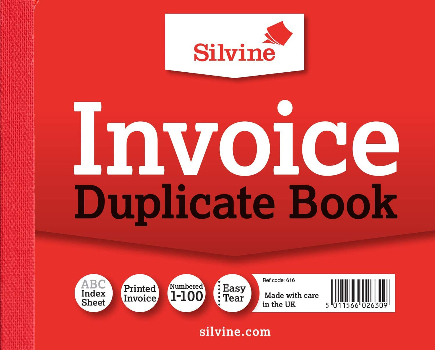 Silvine 100 Pages 50 Sheets Invoice Duplicate Memo Book