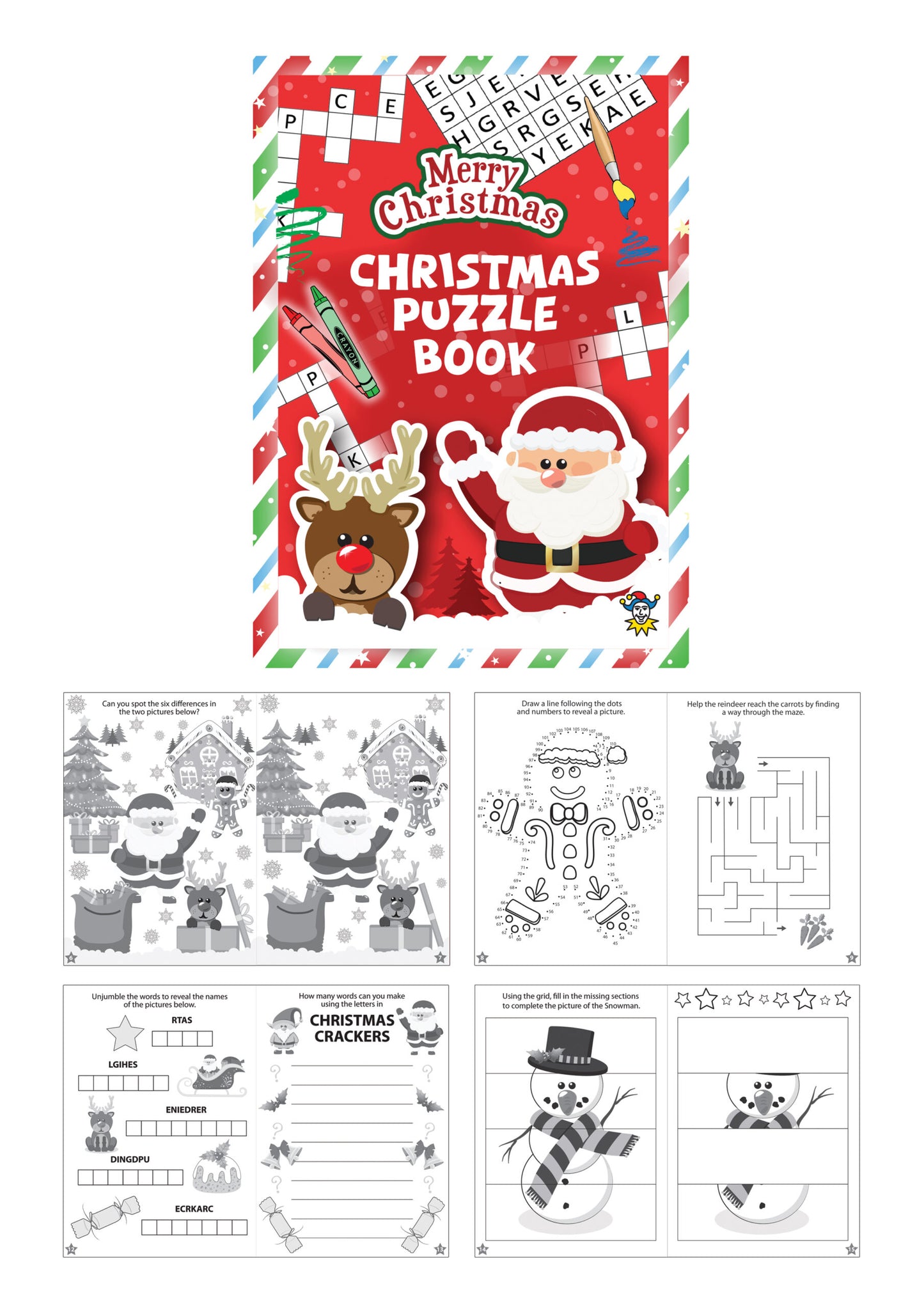 Mini Christmas Puzzle Book