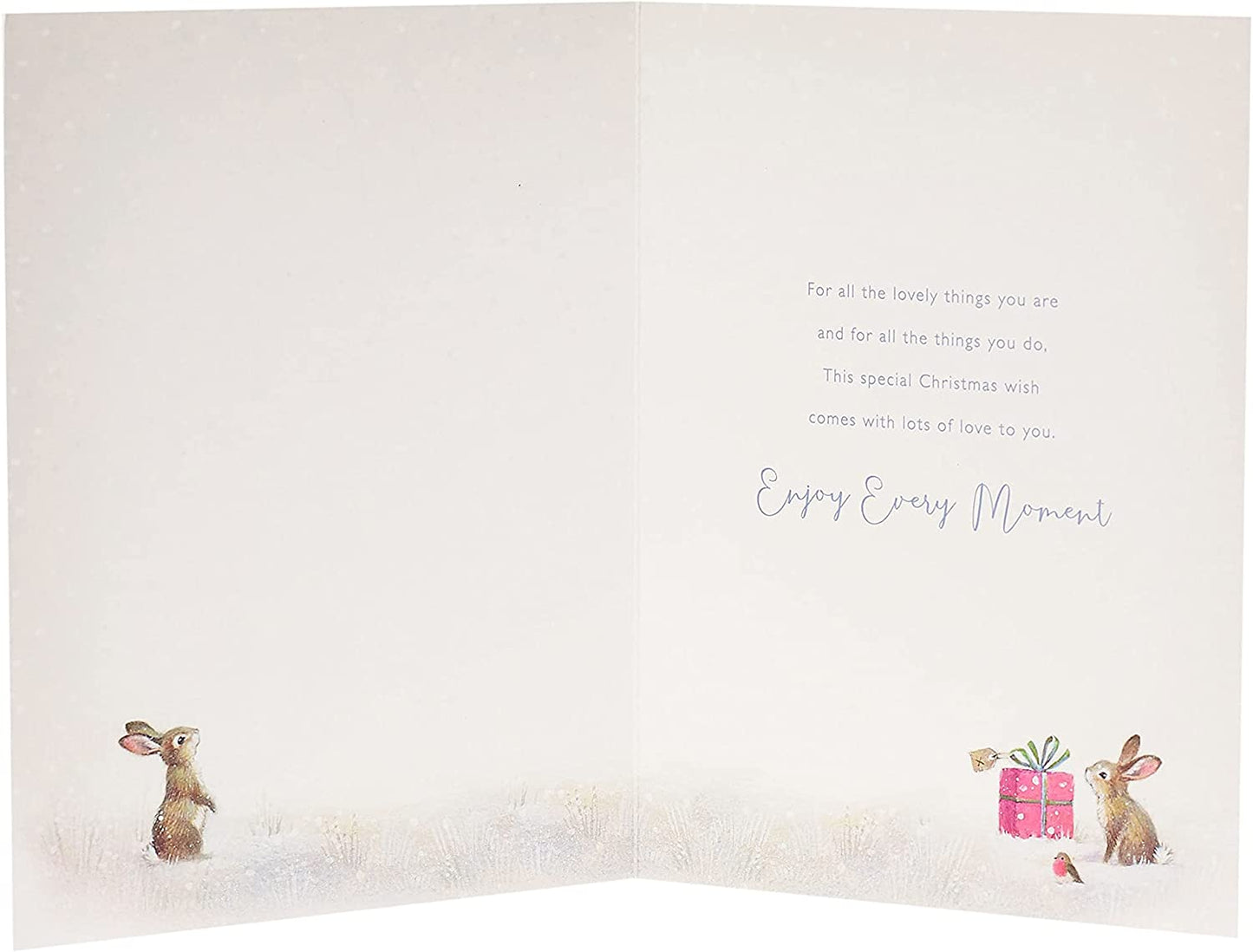 For A Wonderful Niece Snowman Christmas Card