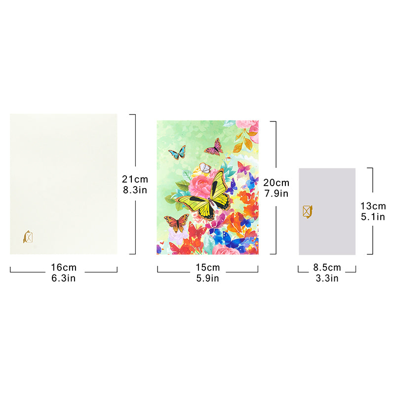Bright Wings Butterfly 3D Pop Up Greeting Card