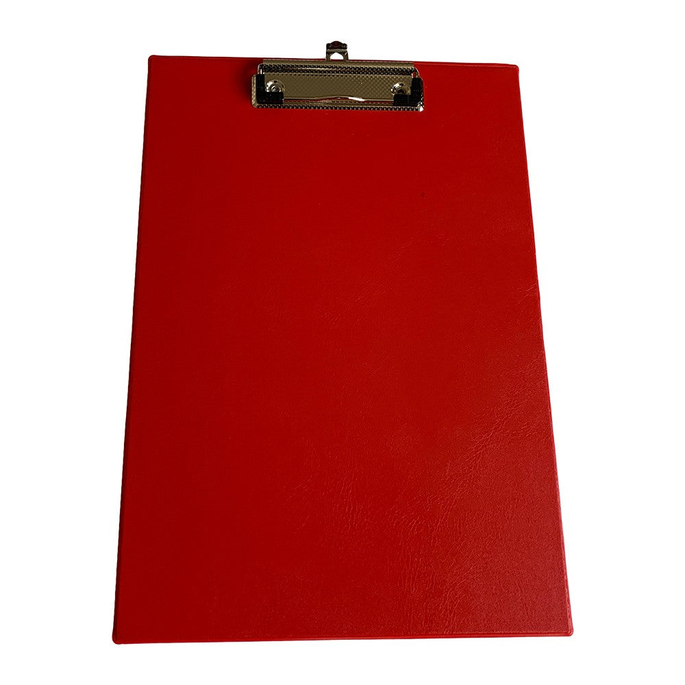 Pack of 12 Janrax A4 Red PVC Single Clipboards