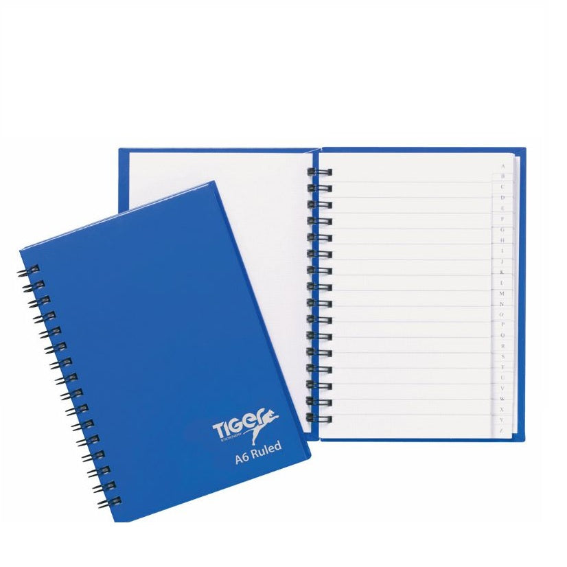 Tiger A6 72 Sheet Twinwire Index Feint Notebook