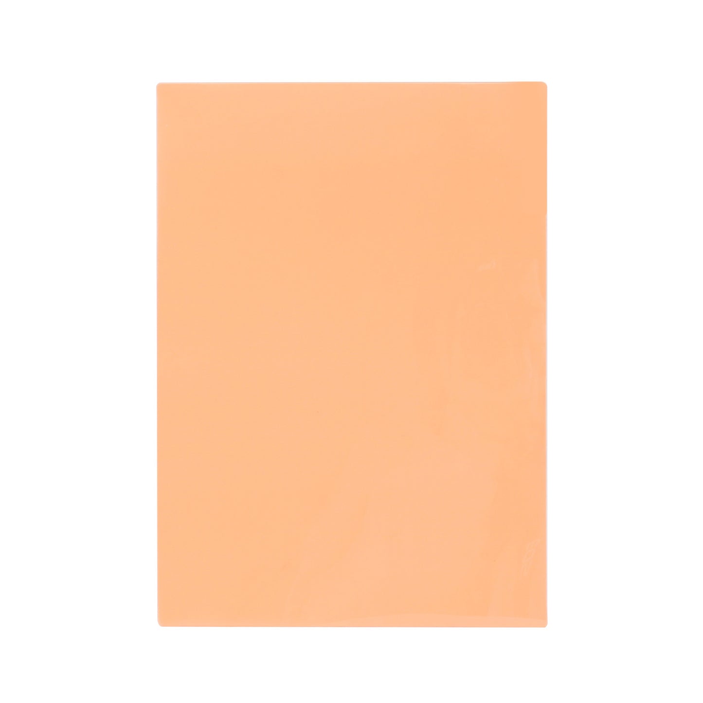 Pack of 8 A4 Plain Peach Dyslexia Overlay Reading Sheets – PET Material, Rounded Corners