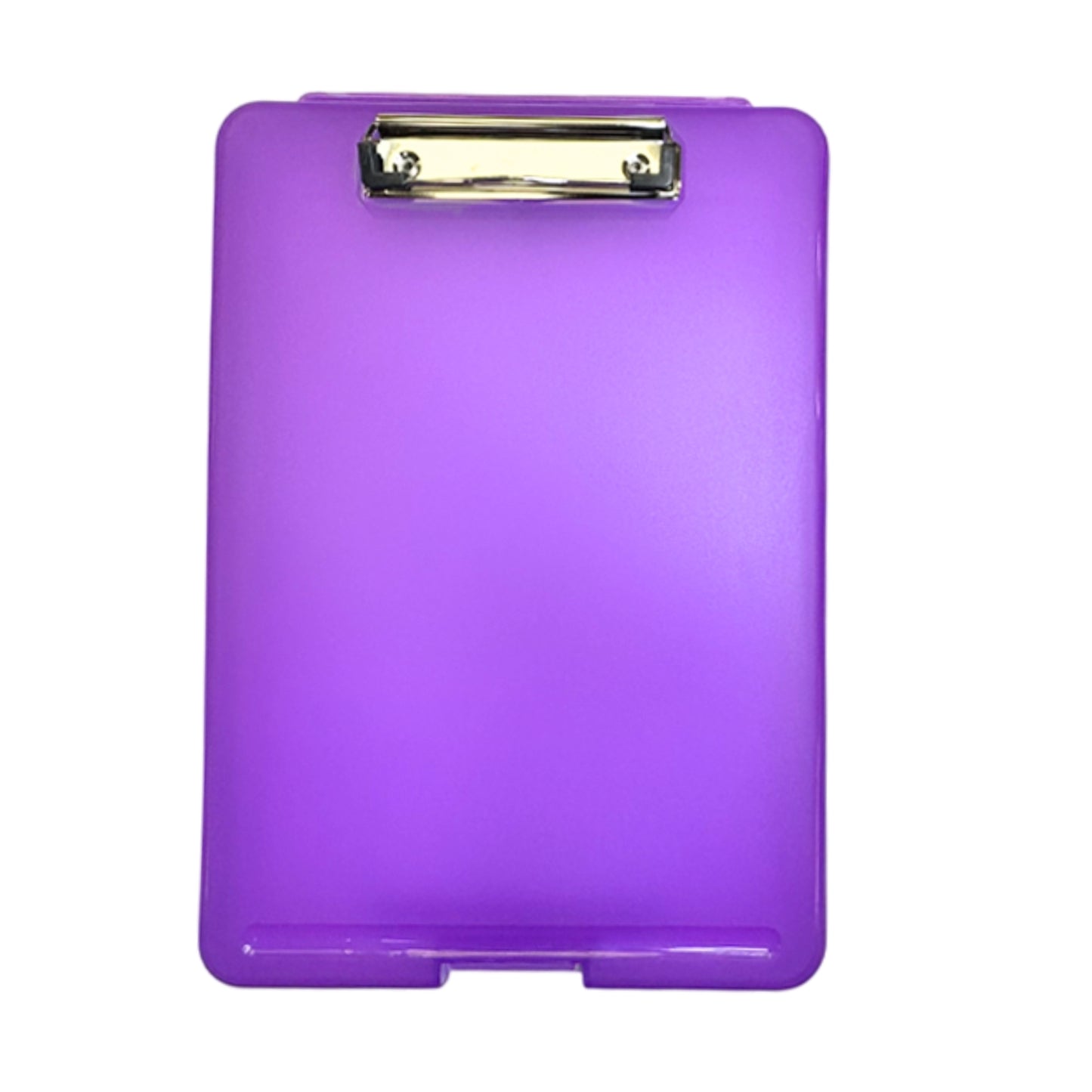 Pack of 6 A4 Purple Clipboard Box Files - Storage Filing Case