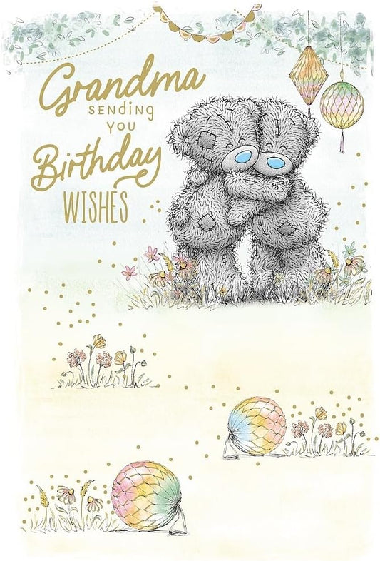 Bears Hugging Grandma Birthday Card