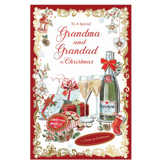 To a Special Grandma and Grandad Time to Celebrate Christmas Card