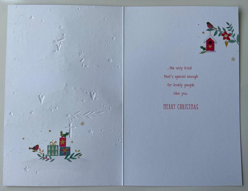 Personalised Brother and Multi Caption Sister in law, Wife, Girlfriend, Wife Christmas Card