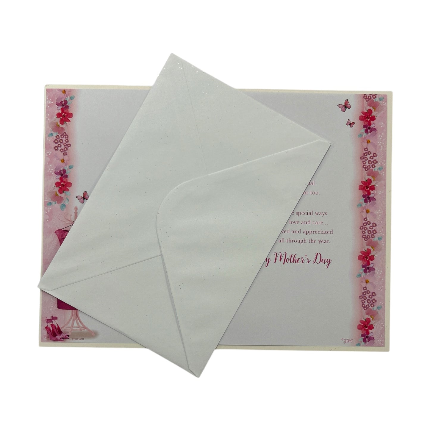 To A Special Mother Beautiful Pink Dress Design Mother's Day Card