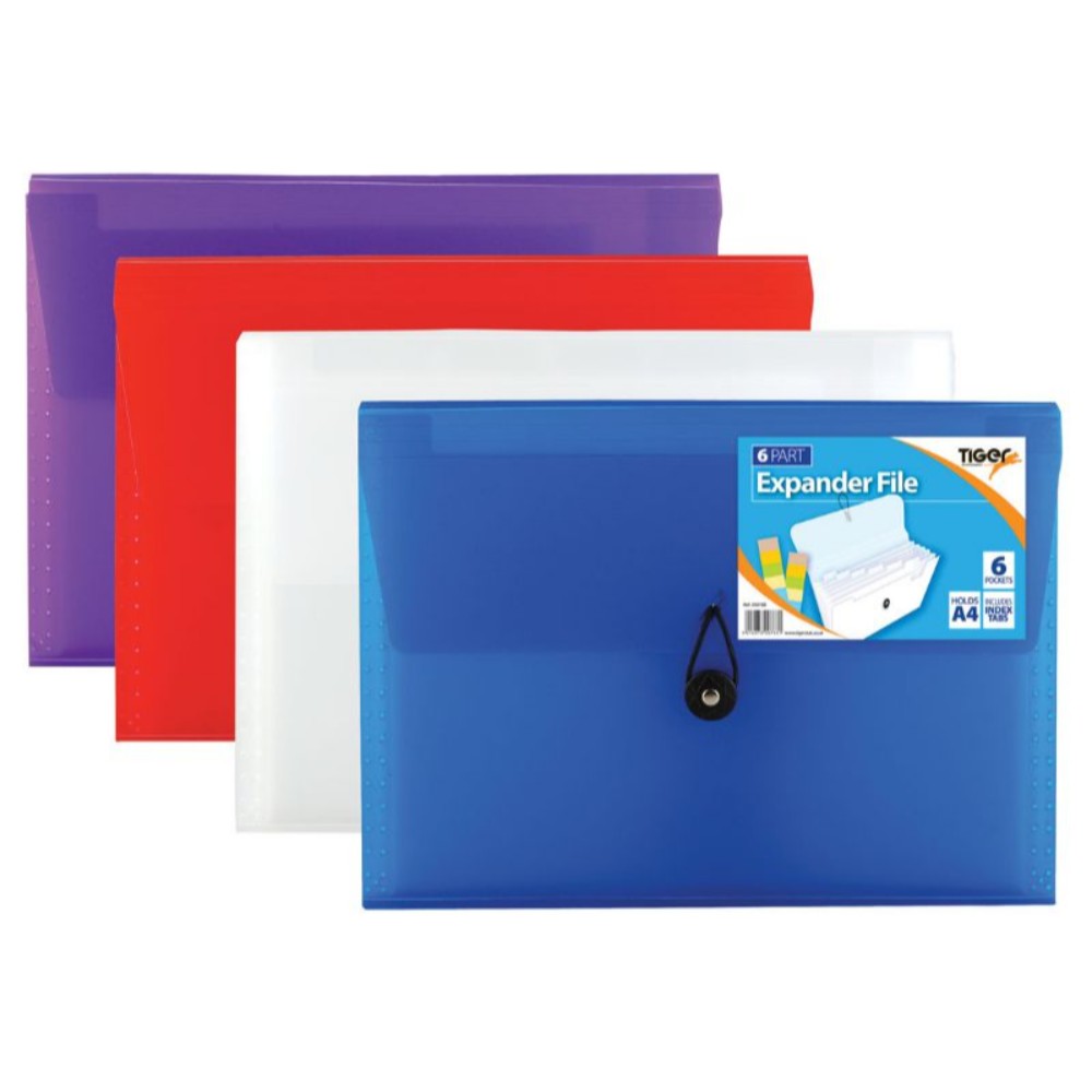 A4 6 Pocket 2 Stud Expander File