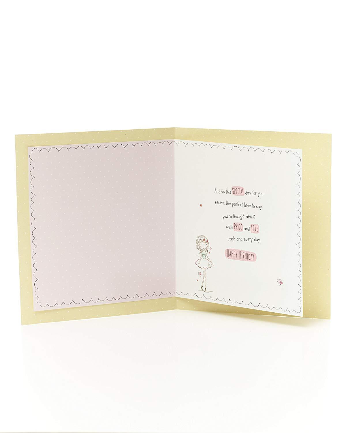 Granddaughter Birthday Card With Lovely Verse