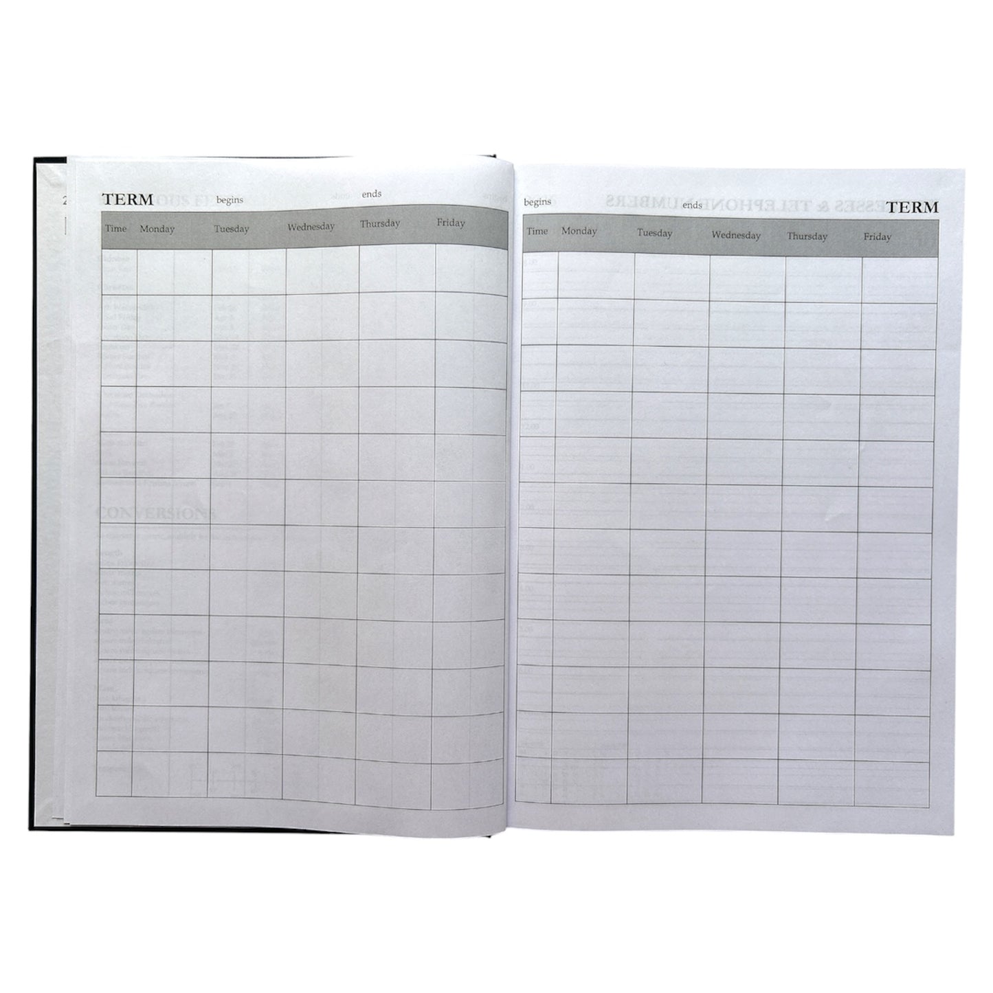 Janrax 2026-2027 A4 Day Per Page Burgundy Academic Diary