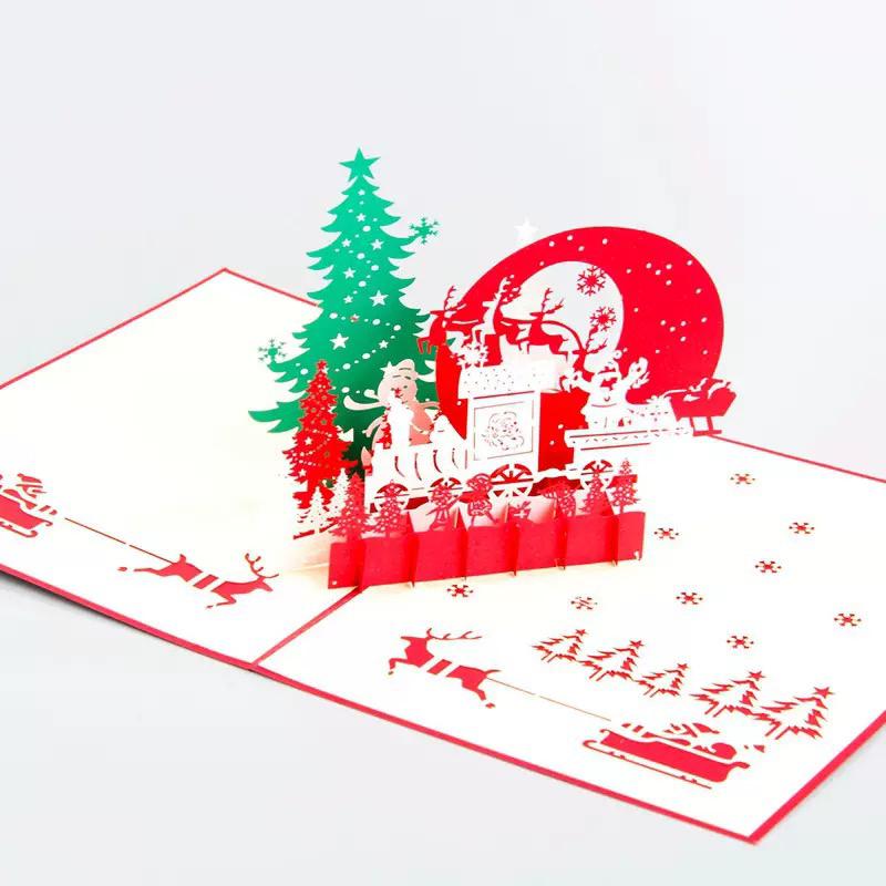 Santa’s Sleigh Ride 3D Pop Up Christmas Card