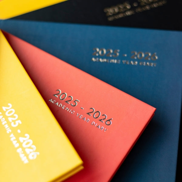 Black 2025-2026 A5 Week To View Academic Diary