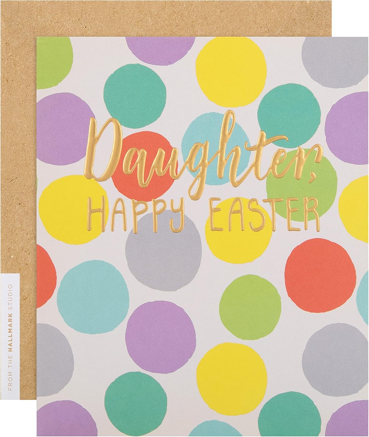 Contemporary Spotted Pattern Design Blank Daughter Easter Card