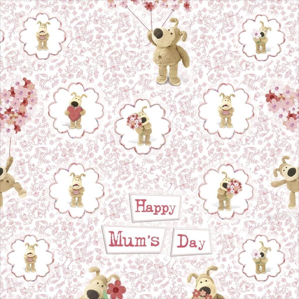 Happy Mother's Day Gift Wrap 2 Sheets 2 Tags