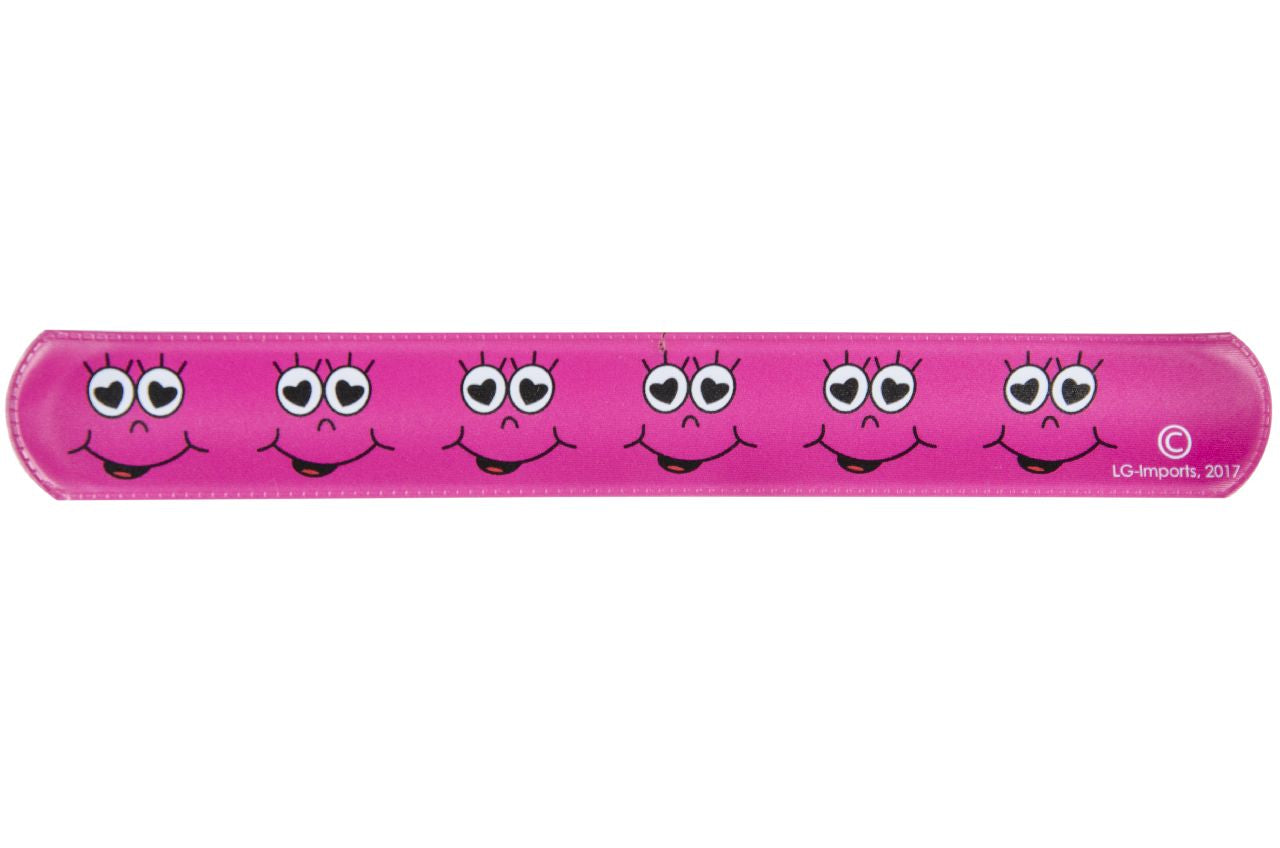 Pack of 12 Emotion Face Snap Bracelets
