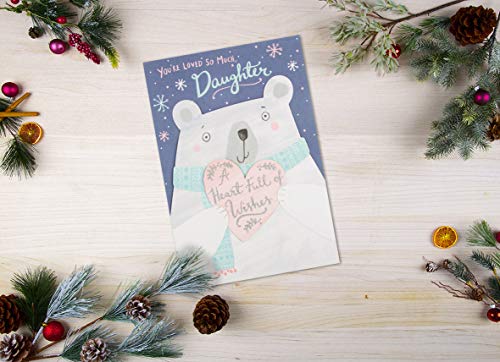 Daughter Christmas Card 'Removable Secret Message'
