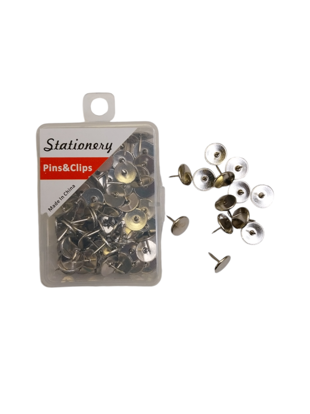 Pack of 1200 Flat Top Thumb Tacks