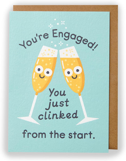 Kindred X David Olenick Clinked From The Start Engagement Congratulations Card