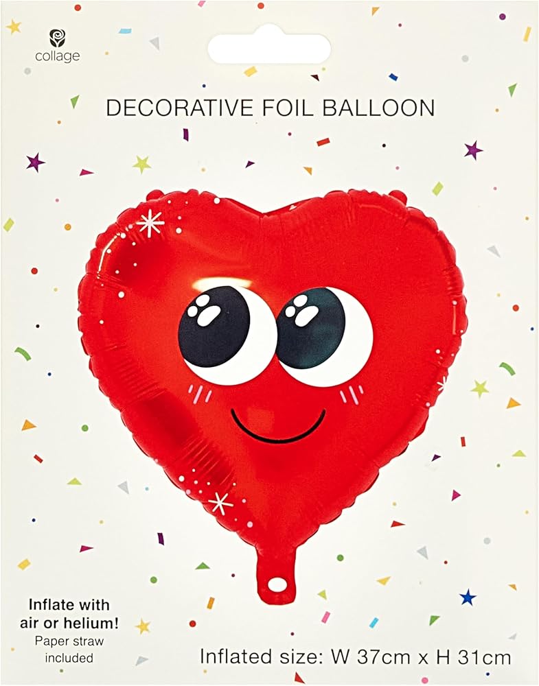 Smiley Heart Design Love You Presents Valentine's Day Balloon