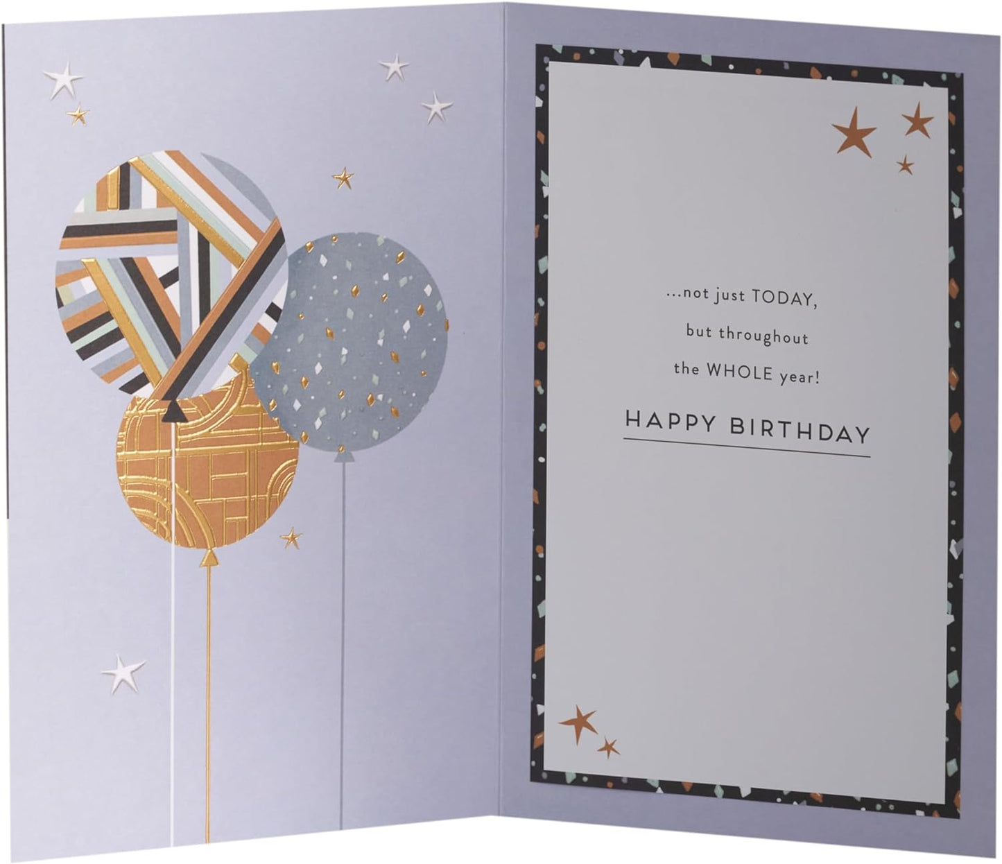 Gold Foil Cake Design Dad Birthday Card