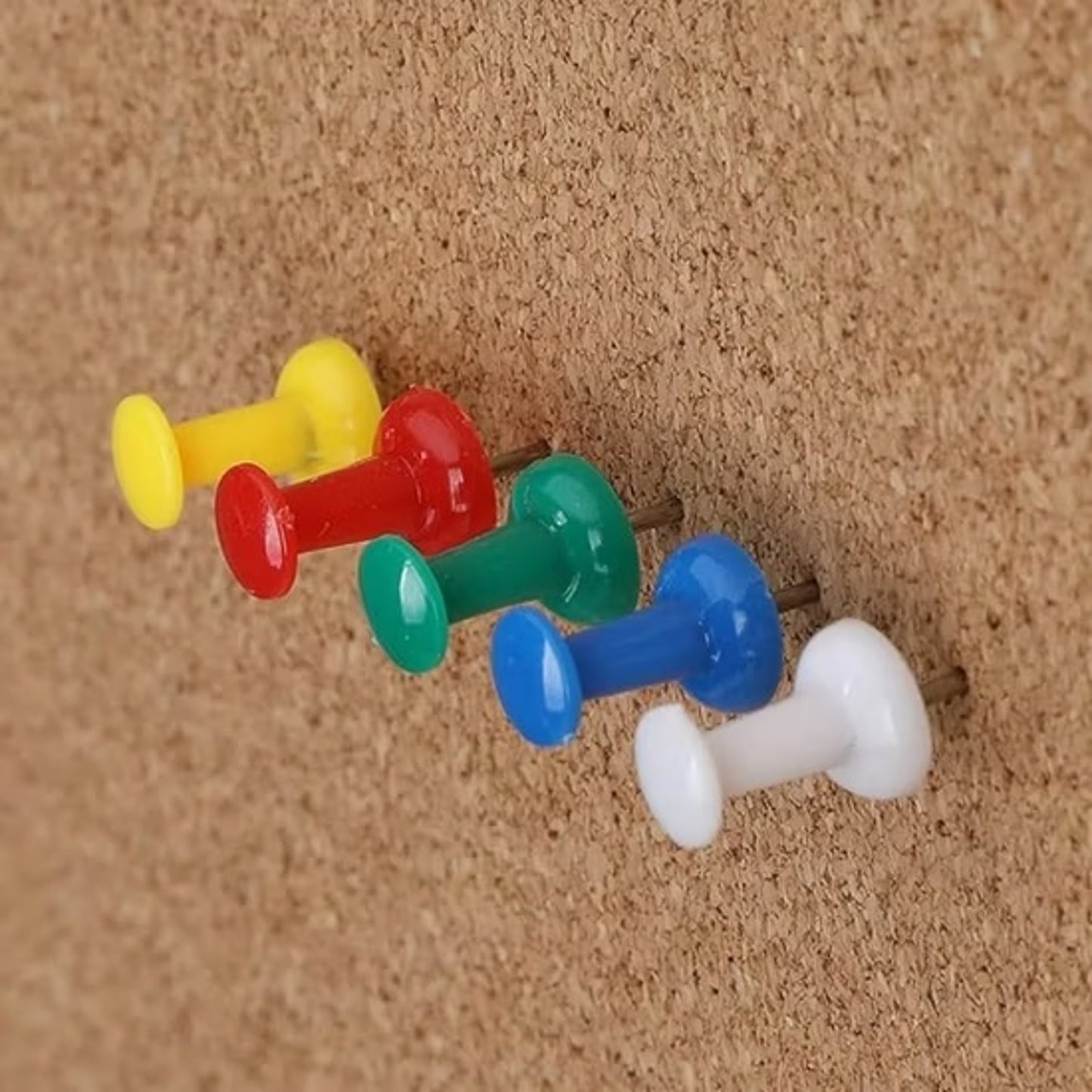 Bulk Pack of 500 Assorted Coloured Push Pins