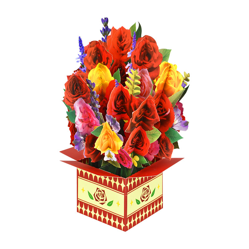 Bloom Box Rose Elegance 3D Pop Up Greeting Card