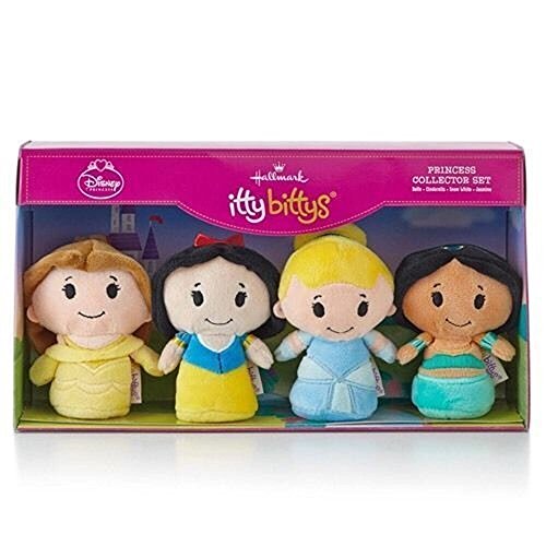 Hallmark Itty Bittys Disney Princess Collector Set Belle, Cinderella, Snow White, Jasmine Limited Edition