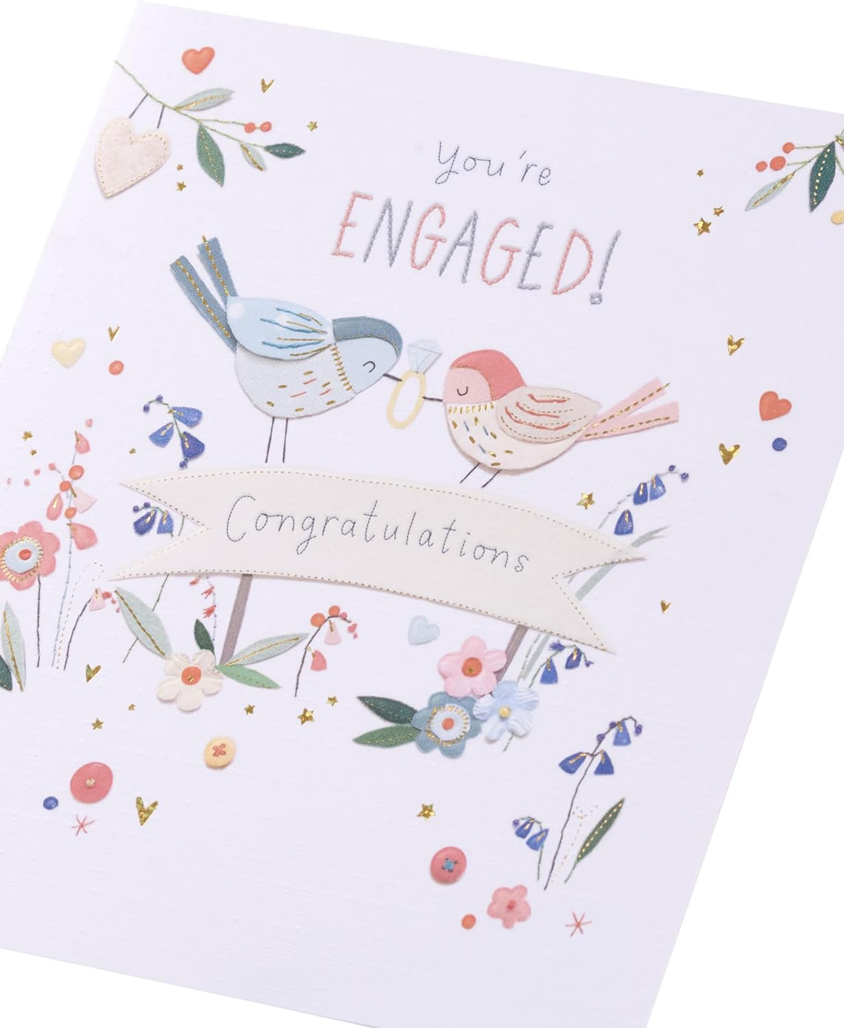 Birds Design Engagement Congratulations Card