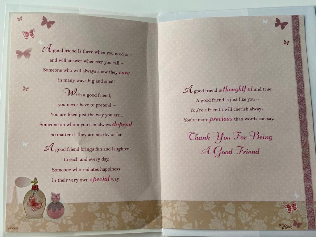 Good Friend Open Soft Whispers Card