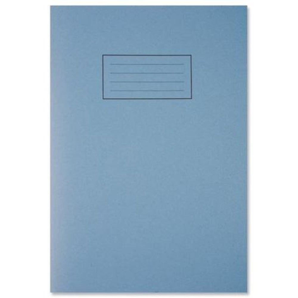 Blue A4 80 Pages Ruled and Margin Exercise Book