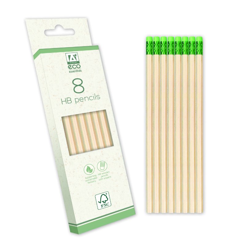 Eco Essentials 8 HB Pencils