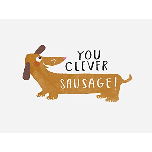 Clever Sausage Congratulations 'Well done you!' Humour Card