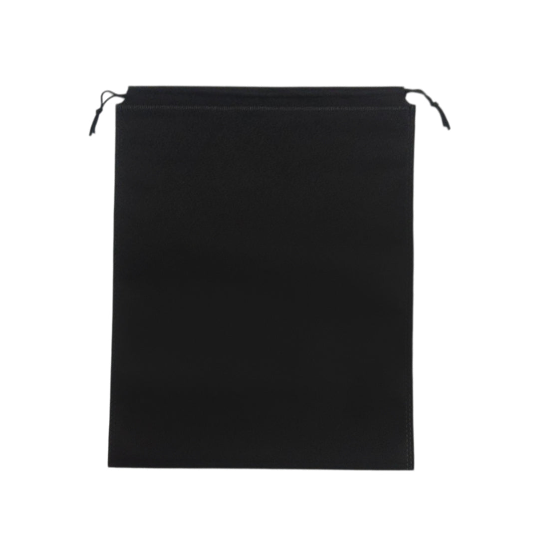 Pack of 50 Black Coloured 32x22cm Non-Woven Drawstring Bags