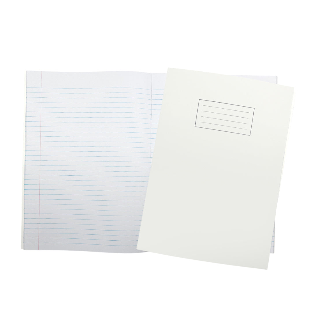 Janrax A4 White 80 Pages Feint and Ruled Exercise Book