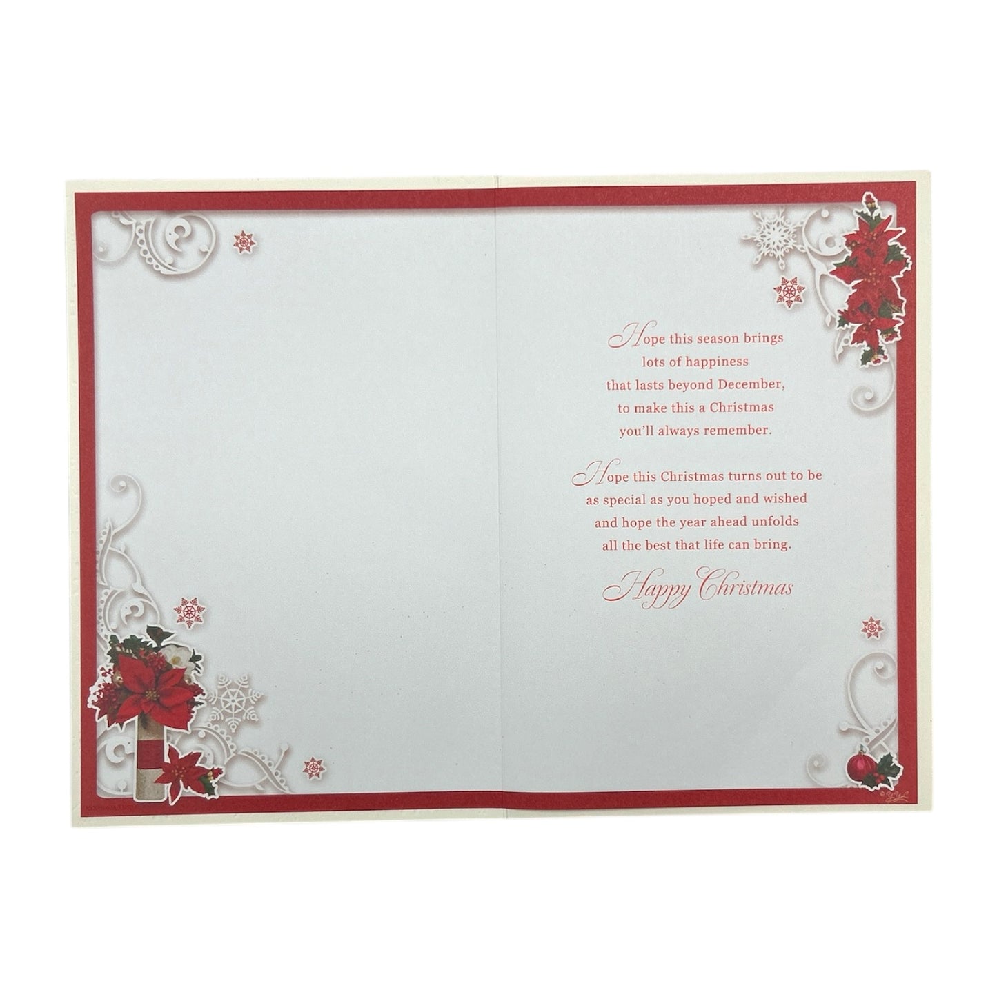 With Love Nanna Poinsettia & Presents Christmas Card