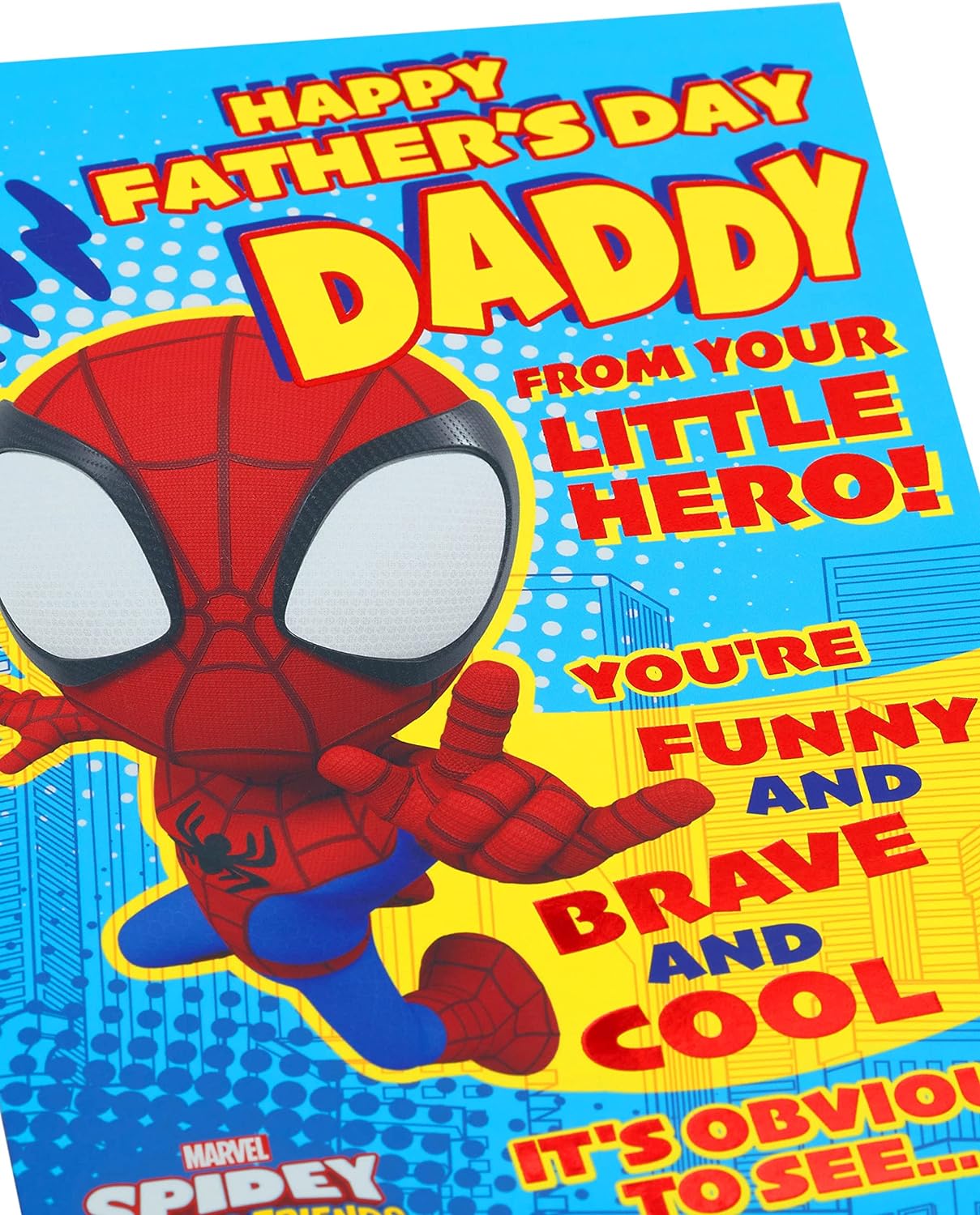 Little Hero Design Marvel Spider-Man From Son Dad Father's Day Card