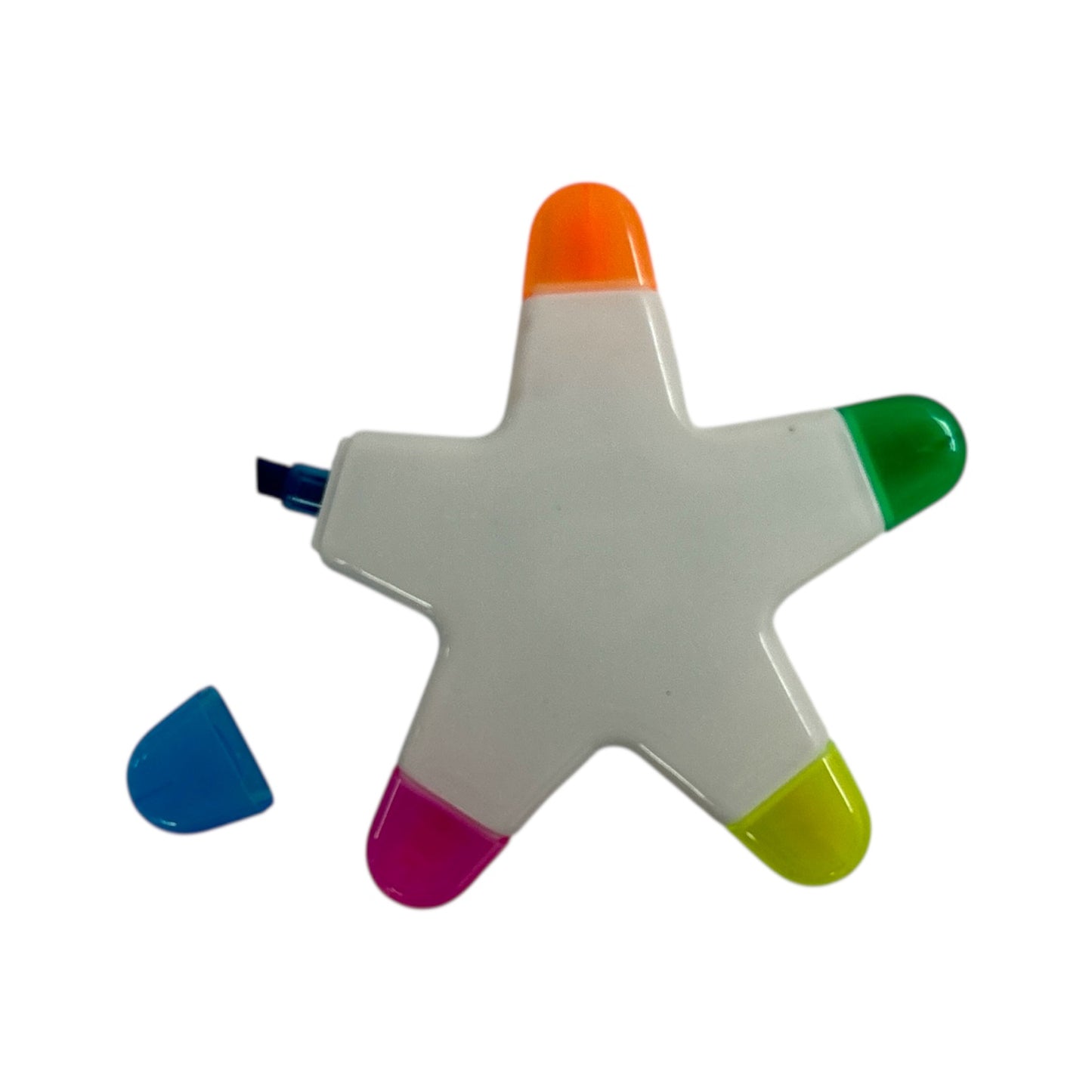 Starfish Design 5 in 1 Highlighter Pen — Yellow, Blue, Green, Orange, Pink